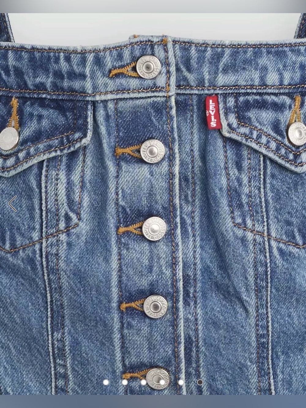 Levi's Premium Denim Tube Top - NWT - Picture 5 of 8